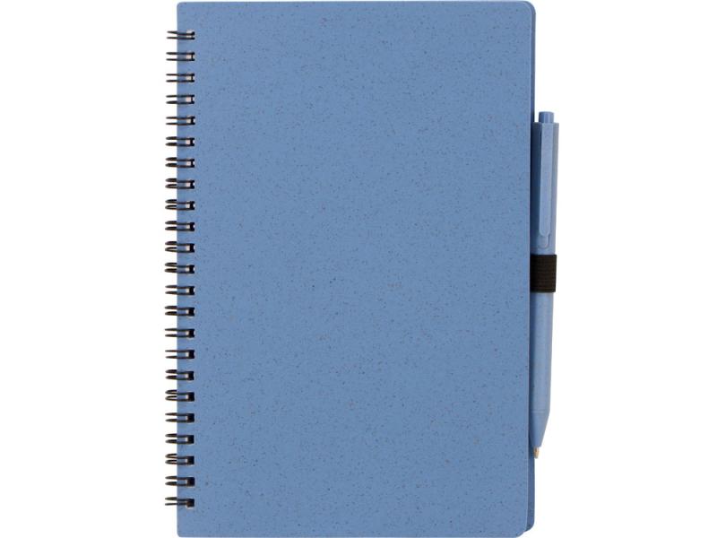 Блокнот А5 Toledo M с обложкой из пшеницы и пластика и шариковой ручкой