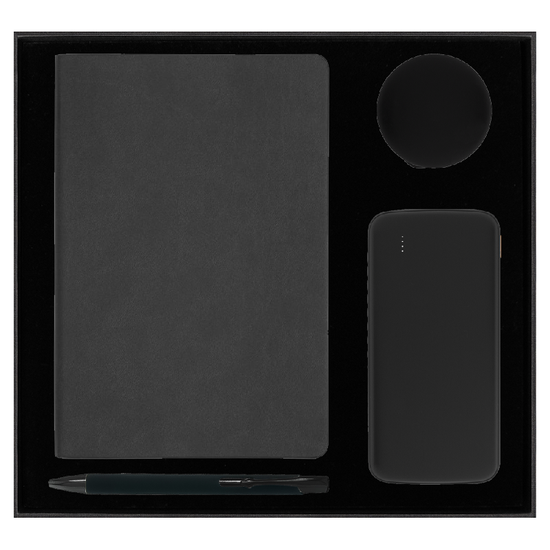 Набор подарочный Solution Prestige Quardo ( ежедневник, внешний аккумулятор «Universal», кабель многофункциональный, ручка)