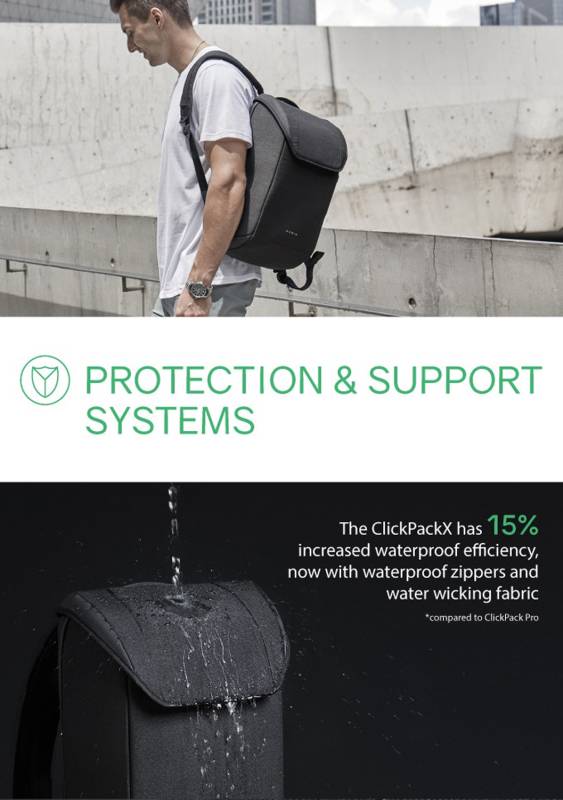 Рюкзак KORIN ClickPack X 45х32х15,5 см, с клапаном, черный