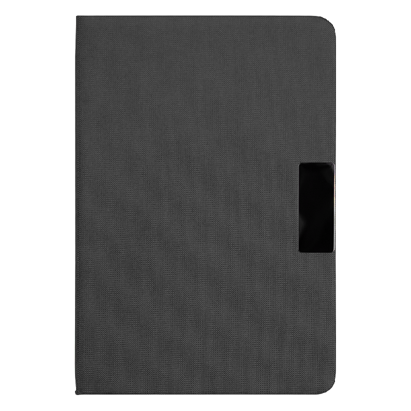 Блокнот А5 Hobard, в твердой тканевой обложке c резинкой в линейку