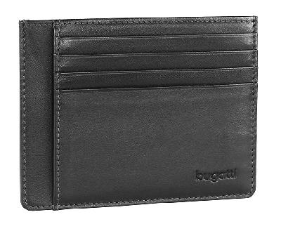 Портмоне для кредитных карт BUGATTI Primo, натуральная воловья кожа, 11,5х0,5х9 см