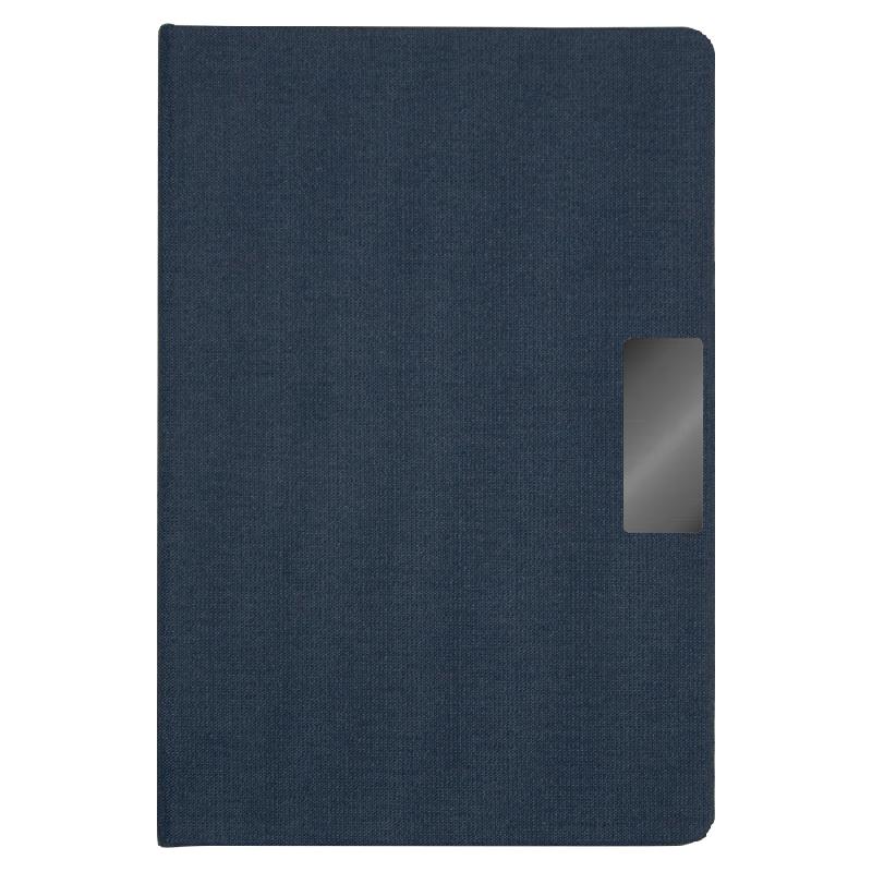 Блокнот Forest Alfa Libra Fabrique А5 еталлическим декоративным элементом, недатированный, в твердой тканевой обложке