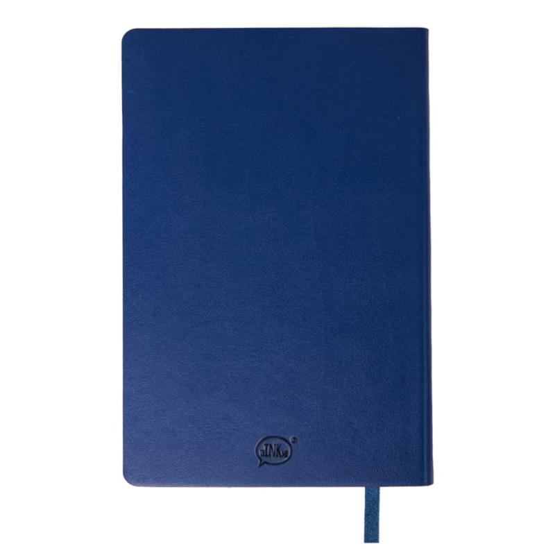 Бизнес-блокнот SMARTI, A5, белый, мягкая обложка, в клетку