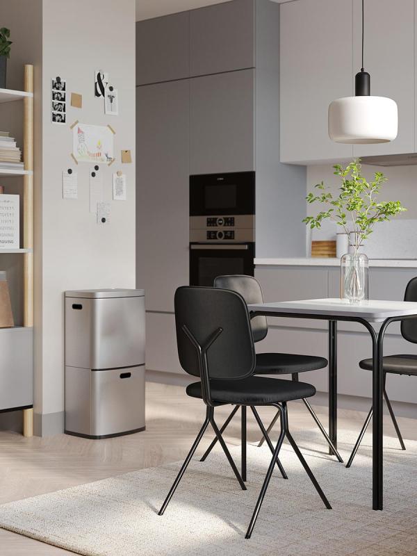 Контейнер мусорный с 2мя отделениями smart bin, сенсорный, 60 л