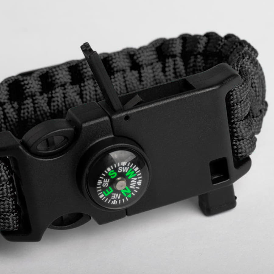 Походный браслет многофункциональный KUPRA, нейлон, пластик, зеленый, 25.5 x 3.4 x 1.1 см