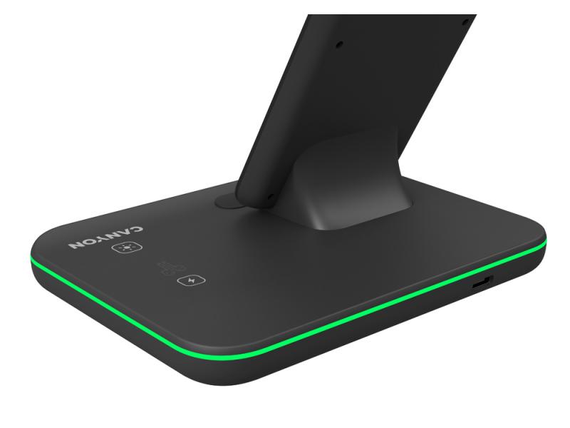 Беспроводное зарядное устройство для гаджетов 3-в-1 с технологией QI WS-303, 15 Вт