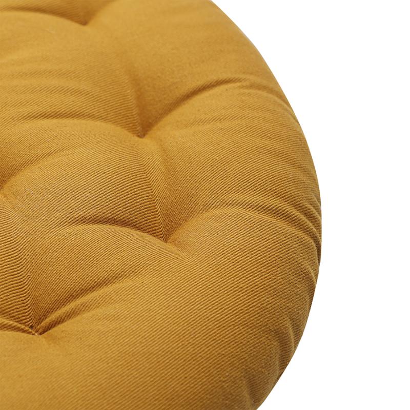 Подушка на стул круглая из хлопка  из коллекции essential, 35 см