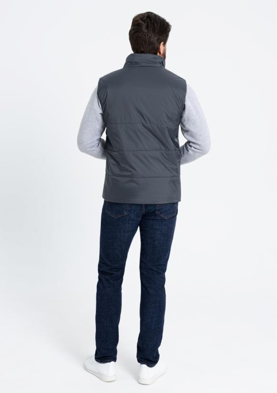 Жилет унисекс STAN утепленный  таффета 210T,200, 84, Графит (101)