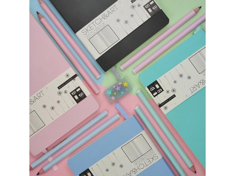 Скетчбук А5 Sketch & Art 100 г/м2, soft-touch