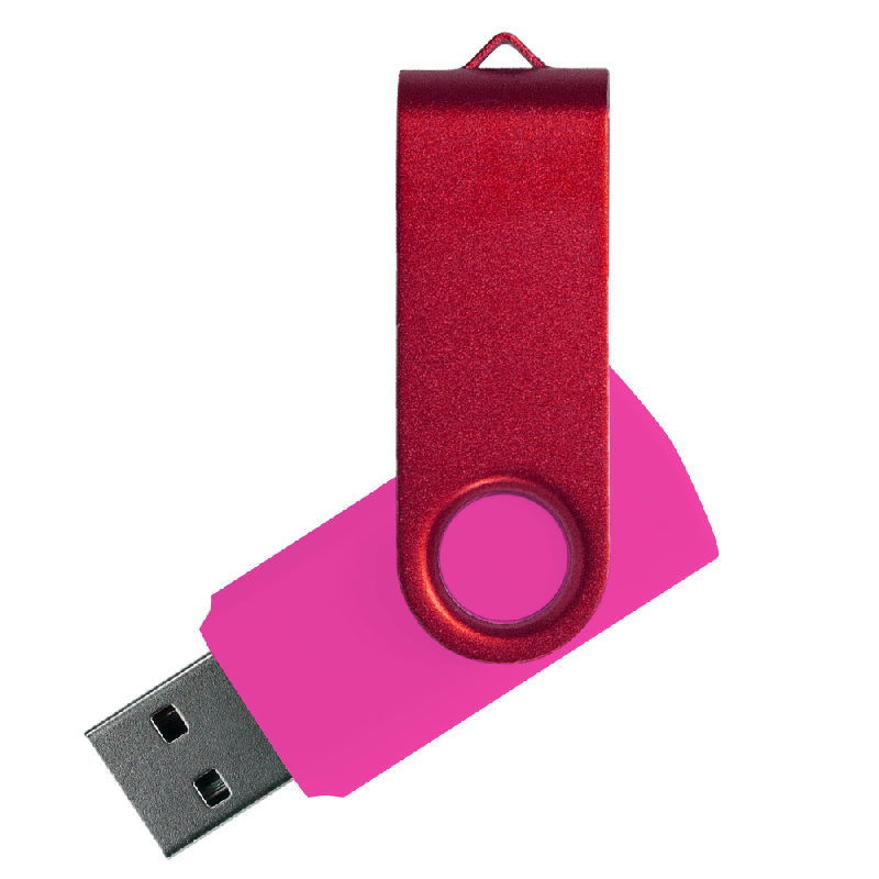 Флеш накопитель USB 2.0 Twister Сolor Mix 16GB, пластик Софт Тачметалл