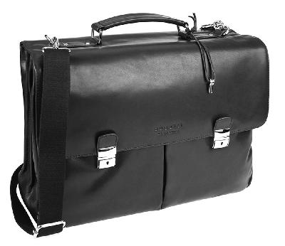 Портфель BUGATTI Romano 15'', натуральная воловья кожа, 43х13х32 см