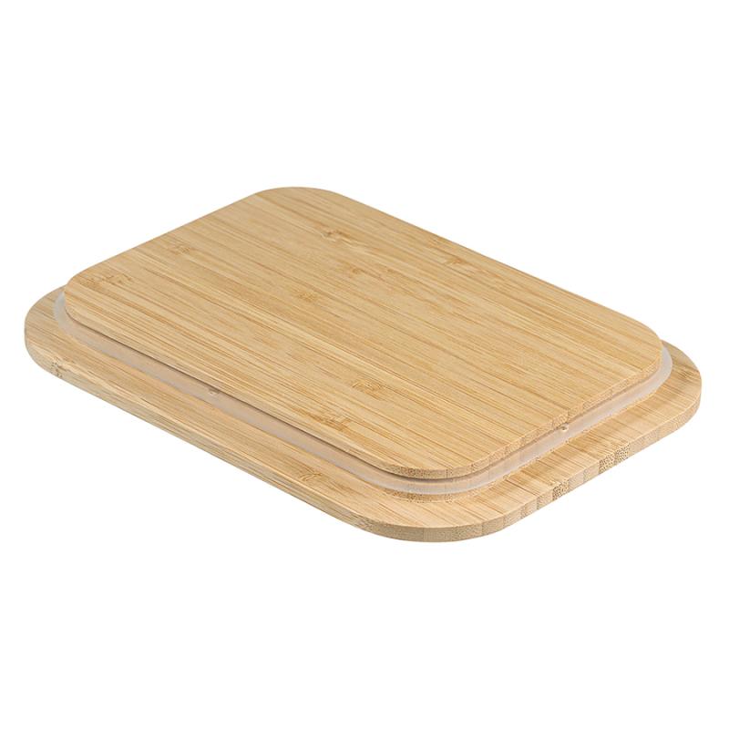 Контейнер для запекания и хранения eco store с крышкой из бамбука, 1050 мл