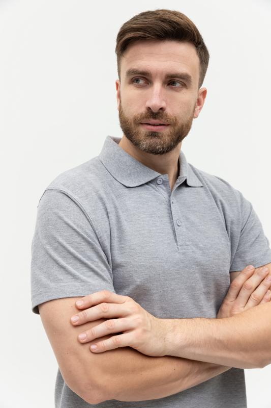 Рубашка поло мужская  STAN хлопок/полиэстер 185