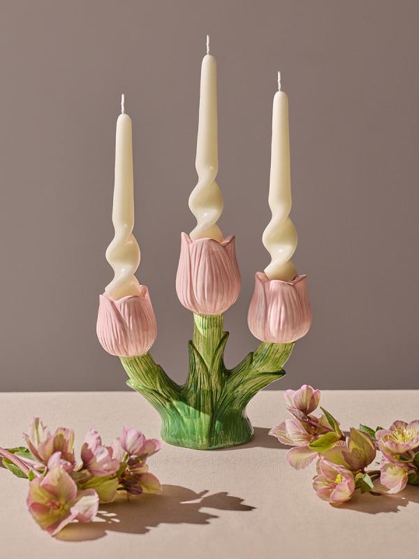 Подсвечник floret для трех свечей из коллекции , 20 см