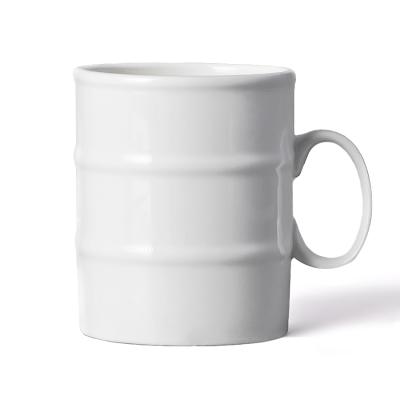 Кружка  "Бочка" в упаковке, белый, h=9,2 см,d=7,8см, 280 мл, фарфор