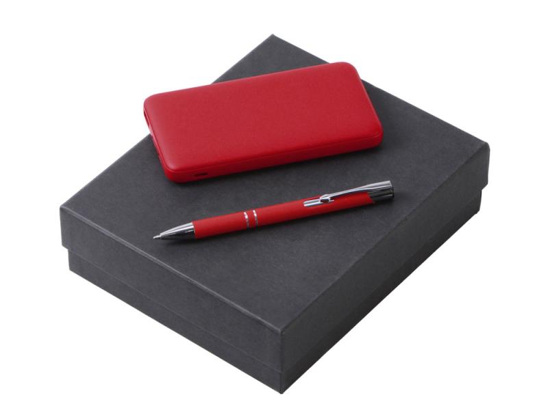 Подарочный набор Color it с металлической ручкой и повербанком