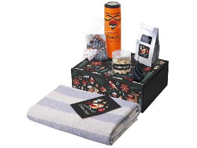 Подарочный набор Re:Warm с пледом, термосом и свечой