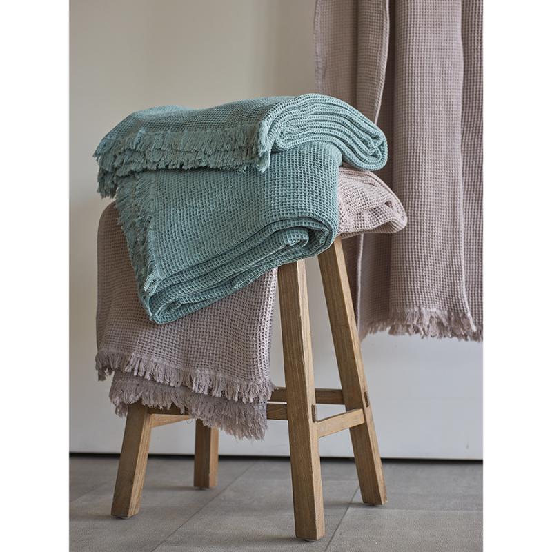 Покрывало вафельное из хлопка  из коллекции essential, 180х250 см