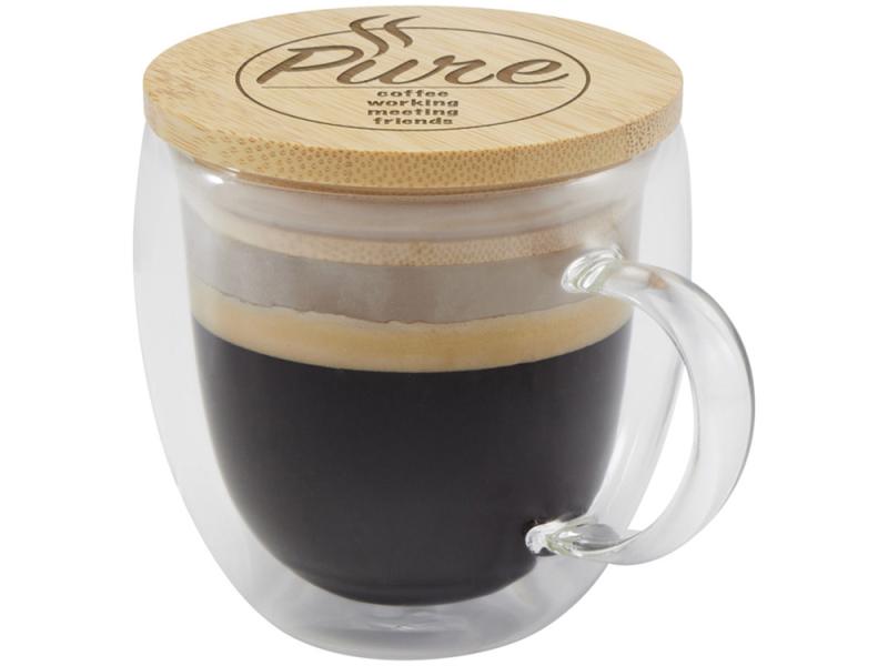 Кружка с бамбуковой крышкой Lenora