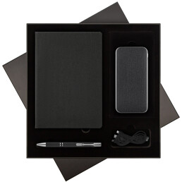 Подарочный набор Tweed,  (ежедневник, ручка, аккумулятор)