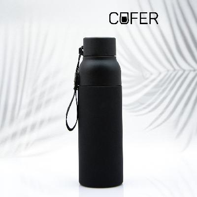 Термобутылка Button Black