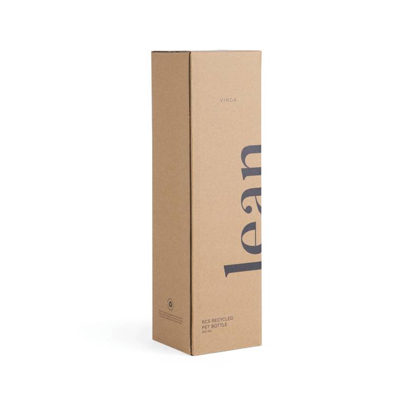 Бутылка для воды VINGA Lean из rPET RCS, 800 мл