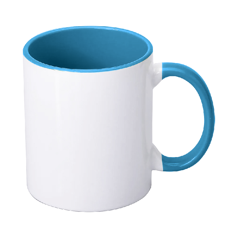 Кружка СТАНДАРТ ная внутри+ручка, 330 мл,  для сублимации