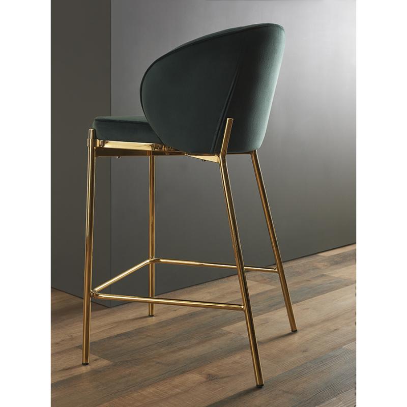 Стул полубарный coral, велюр