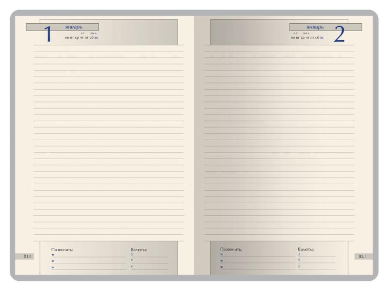 Ежедневник полудатированный А5 Windsor