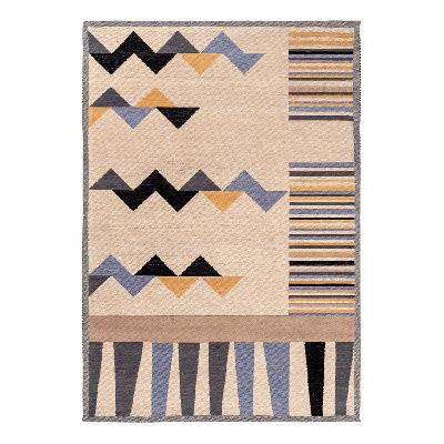 Ковер из хлопка по мотивам нанайских орнаментов из коллекции cultural heritage, 120х180 см