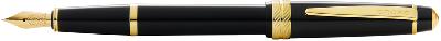 Перьевая ручка Cross Bailey Light Polished Black Resin and Gold Tone, перо F