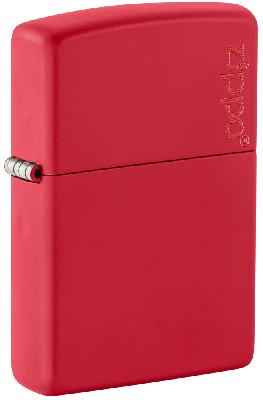 Зажигалка ZIPPO Classic с покрытием Red Matte, латунь, овая, 38x13x57 мм