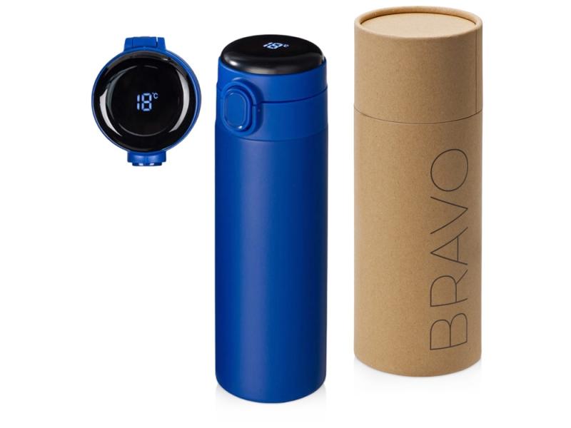 Вакуумная термокружка с индикатором и медной изоляцией Bravo, тубус, 400 мл