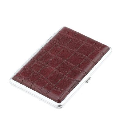 Портсигар SQuire, нержавеющая , искуственная кожа, 7,4х11,5х1,8 см