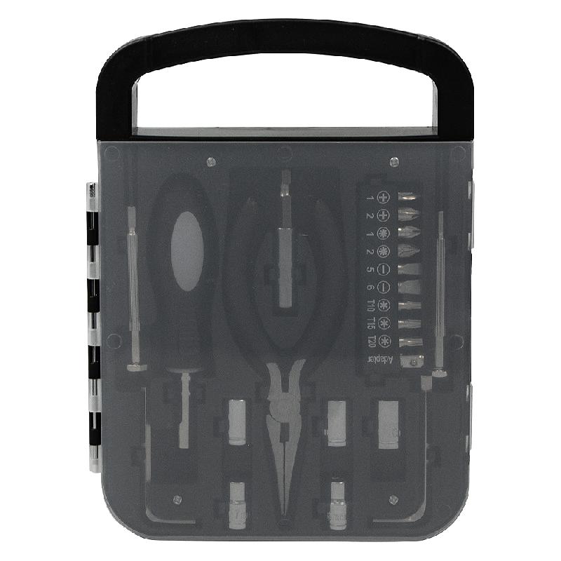 Набор инструментов Tools Unitrade, 22 инструмента, в пластиковом футляре