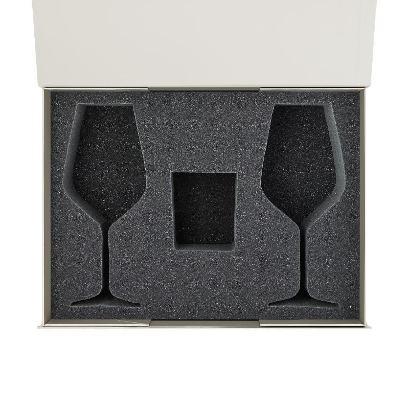 Ложемент под свечу Энигма (Enigma) + 2 бокала для вина в среднюю коробку-трансформер (арт. 695721)