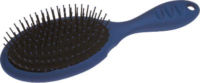 Щетка Dewal Beauty серия "Акварель " массажная с нейлон,штифтом, овальная,  с черным