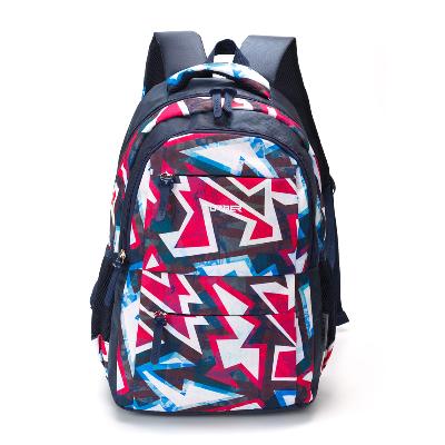 Рюкзак TORBER CLASS X,  с розовым орнаментом, полиэстер, 45 x 30 x 18 см