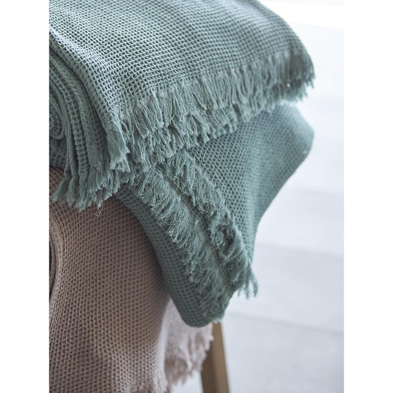 Покрывало вафельное из хлопка  из коллекции essential, 180х250 см