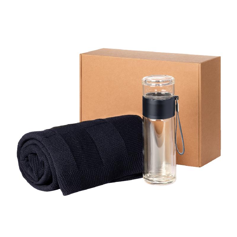 Подарочный набор Terso, Cella,  (плед, термобутылка)