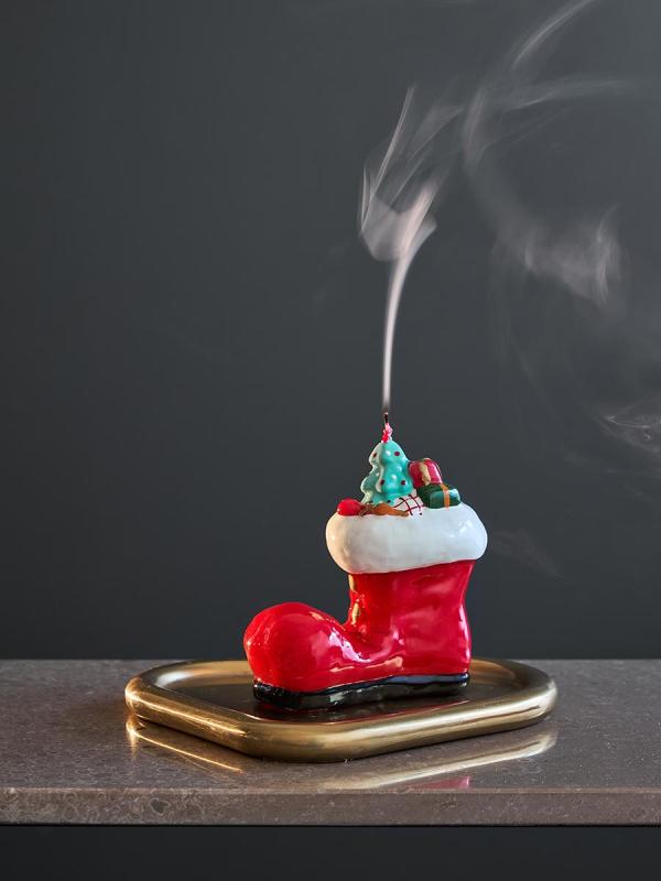 Свеча декоративная festive stocking из коллекции new year essential, 12,5 см