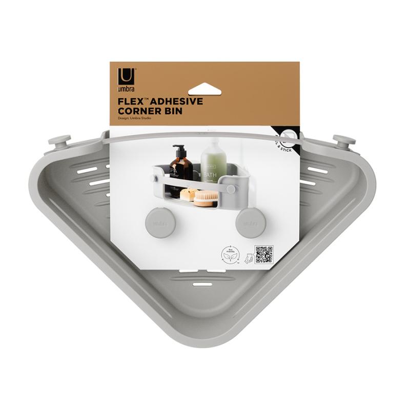 Органайзер для душа угловой flex adhesive