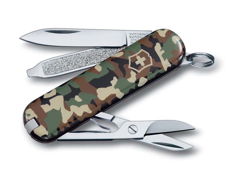 Ножбрелок VICTORINOX Classic SD "Camouflage", 58 мм, 7 функций