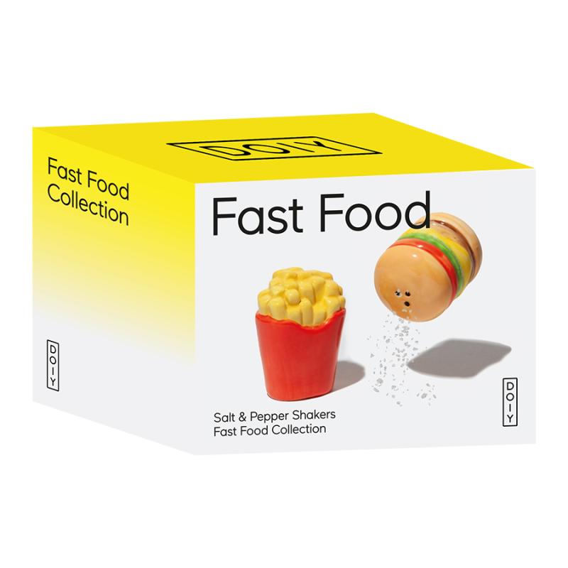 Набор из солонки и перечницы fast food, burger & f