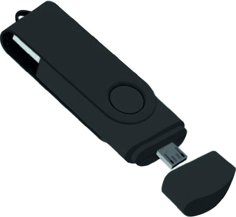 Флеш накопитель USB 2.0 Twister Smart 16GB, пластик Софт Тачметалл