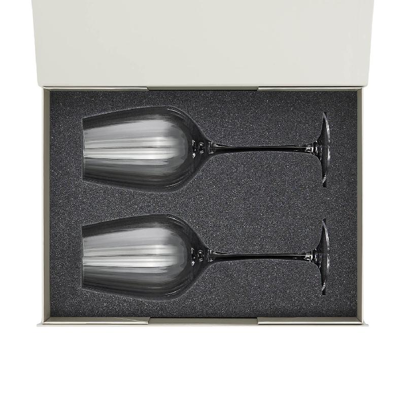 Подарочный набор 2 бокала для вина Blanche в серой коробке