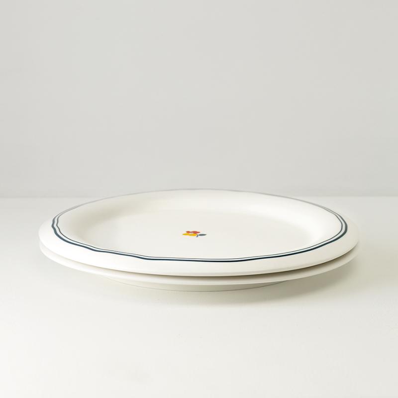 Набор обеденных тарелок plush, little petals, D26, 2 шт.