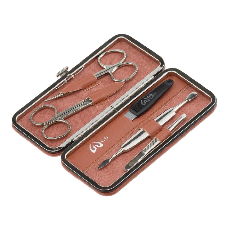 Маникюрный набор GD, 5 пр Футляр: искусственная кожа