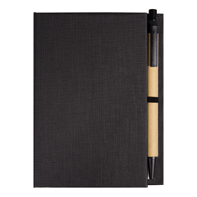 Блокнот А6  Stick and go с ручкой и набором стикеров в твердом переплете,  размер 11*14,5*1 см