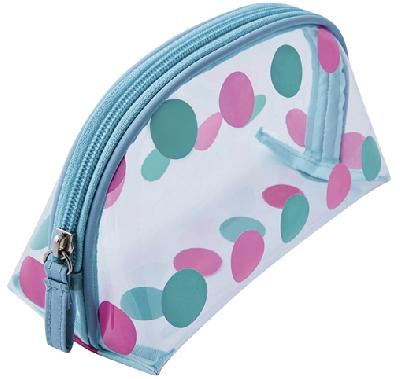 Косметичка Dewal Beauty серия "Горох", мульти 19х8,5х11,5см